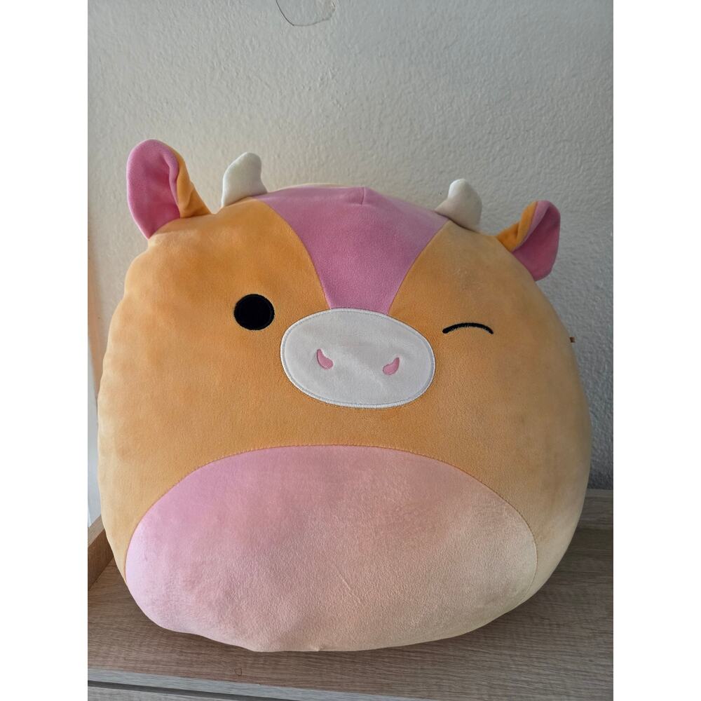 Squishmallows Squishy Soft‎ Plush 16 Inch Adjani Cow BY JAZWARE